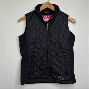 Marker Black Quilted Zip Up Ski Vest Women’s Size Small